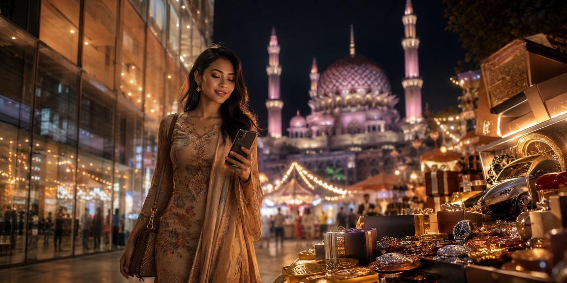 Pengguna menggunakan kasino mudah alih 2040 di Putrajaya dengan telefon pintar